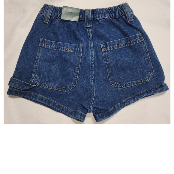 woman's jean shorts super high rise size 0 waist 24 wild fable - Picture 2 of 6